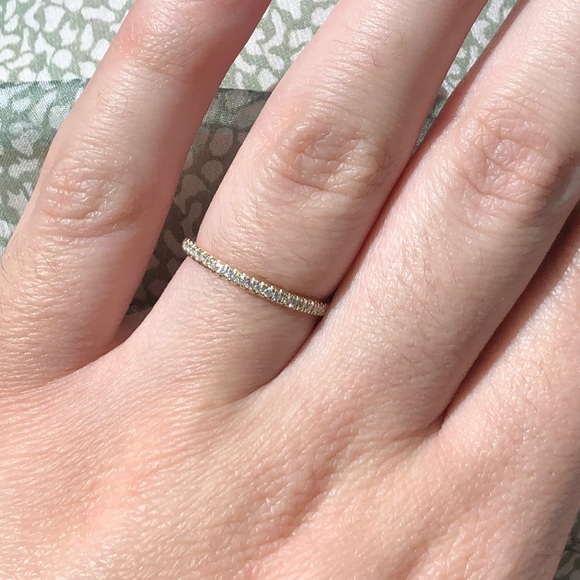 Diamond Ring Band 14K Yellow Gold - Picture 4 of 9